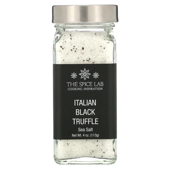 Італійська морська сіль з чорним трюфелем, Italian Black Truffle Sea Salt, The Spice Lab, 113 г