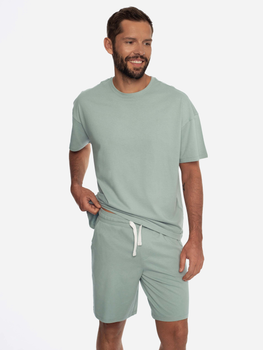Піжама (футболка + шорти) чоловіча бавовняна Henderson 41627-07X L Зелена (5903972244210)