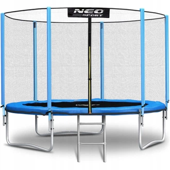 Батут Neo Sport 252 см зовнішня сітка та сходи