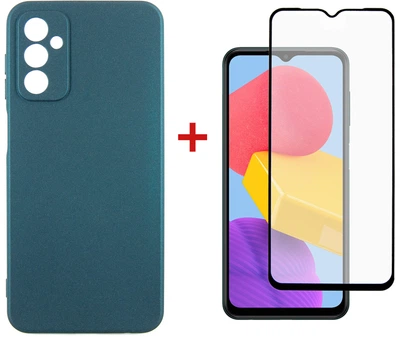 Комплект чехол для смартфона + стекло DENGOS для Samsung Galaxy M13 Green (DG-KM-73)
