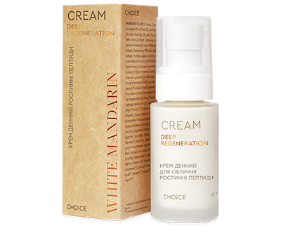 Дневной крем для лица Choice White Mandarin Deep Regeneration "Растительные пептиды", 30 мл