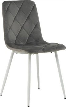 Стул для кухни и гостиной Vetro Mebel N-41 Темно-серый велюр+Серый (N-41-dark-grey-velur/ grey)