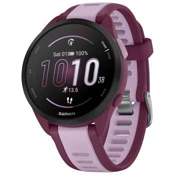 Смарт-часы Garmin Forerunner 165 Music, GPS, WiFi, Berry/Lilac, GPS (m499317)