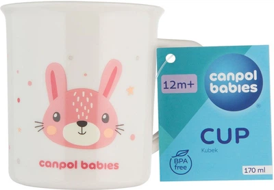 Canpol babies Кружка пластикова CUTE ANIMALS - рожева 4/413_pin2 5901691885868