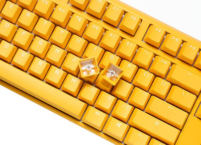 Klawiatura przewodowa Ducky One 3 Yellow TKL RGB LED MX-Red 100042997 (WLONONWCRA192)