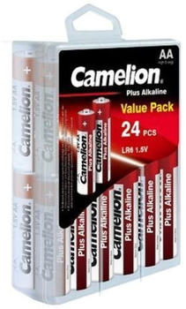 Alkaliczne baterie Camelion Plus Mignon AA LR6 24 szt (11112406)