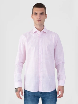 Сорочка чоловіча рожева Arber LINEN SHIRT 1 45-46 зріст 5 рожевий (M05.21.47.224)