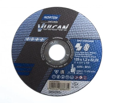 Отрезной диск Norton Vulcan 125 х 1,2 х 22,2