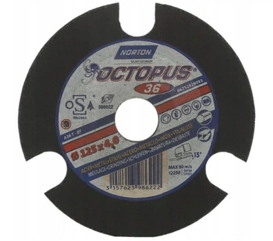 Зачисной круг Norton Octopus P36 125 x 4,0 x 22,23