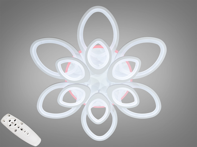 Люстра Diasha потолочная с пультом, Три режима света + подсветка 8059/6+6WH LED 3color dimmer