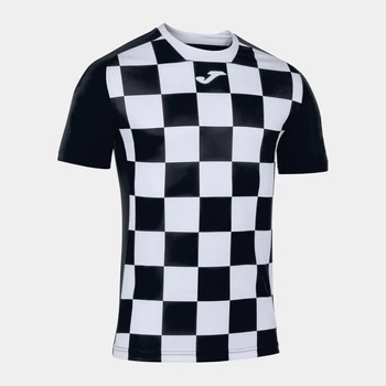 Детская футболка для мальчика Joma Flag II 101465BV.102 100-117 см Черная с белым (9999083744028)