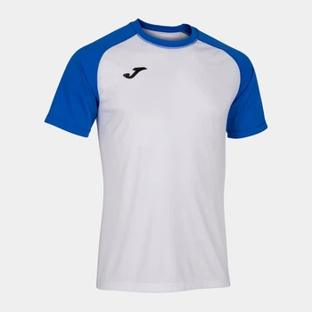 Підліткова футболка для хлопчика Joma Teamwork 102218.207 141-152 см Біло-синя (8424309572563)