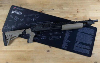 Килимок TekMat 30 см x 91 см з кресленням Mossberg для чищення зброї