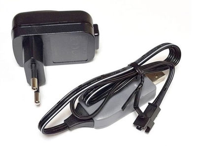 Zestaw szybkiego ładowania Carrera RC Ładowarka GS + kabel USB do akumulatora LifePo4 (9003150117544)