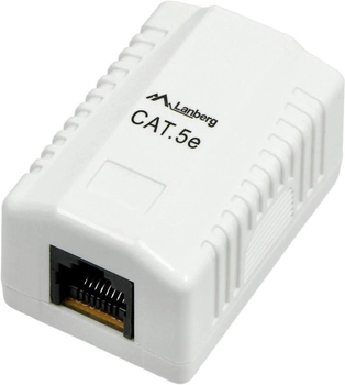 Gniazdo natynkowe Lanberg RJ-45 Cat 5e FTP White (OS5-0001-W)