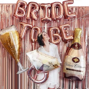 Фотозона Із Кульок Bride to Be Party Рожеве золото (4 кульки)