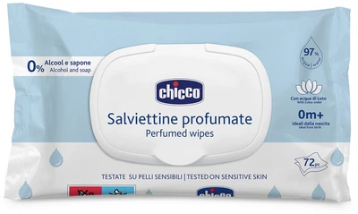 Вологі серветки Chicco з екстрактом лотоса 72 шт (12050.00)