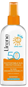 Mleczko ochronne Lirene Sun dla dzieci o zapachu waniliowym SPF 50 150 ml (5900717311107)