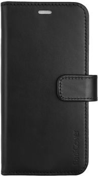 Etui z klapką RadiCover Radiation Protection Wallet Vegan Leather 2in1 do Apple iPhone 13/14 Exclusive Black (5712869102737)