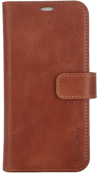 Чохол-книжка RadiCover Radiation Protection Wallet Vegan Leather 2в1 Magsafe для Apple iPhone 15 Brown (5712869102874)