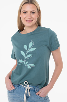 Футболка Tom Tailor T-SHIRT WITH A PRINT M Зелений 1040544-10697