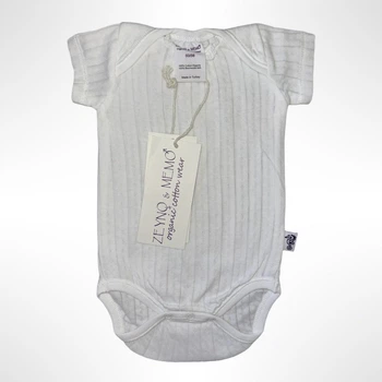 Детское боди ZEYNO&MEMO organic cotton wear (Турция) 56 см Белый (0635)