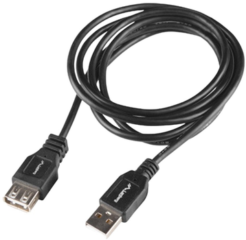 Przedłużacz Lanberg USB Type A - USB Type A 1 m Black (CA-USBE-15CU-0010-BK)