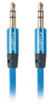 Kabel Lanberg Premium mini-jack 3.5 mm - mini-jack 3.5 mm 3 m Blue (CA-MJMJ-10CU-0030-BL)