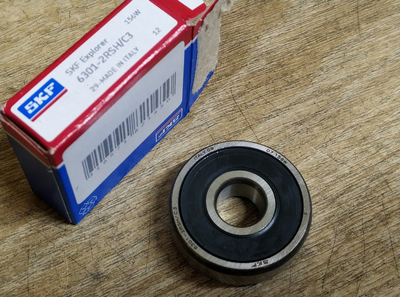 Підшипник генератора SKF 6301-2RSH/C3