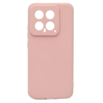 Чехол Fiji Style для Xiaomi 14 силикон бампер с защитой блока камер светло-розовый