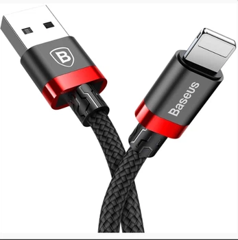 Кабель заряджання Baseus Cafule Cable Lightning – USB 1.0 м 2 A Red/Black (CALKLF-B19)