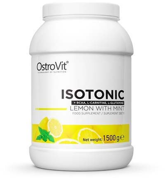 Ізотонік OstroVit Isotonic Lemon with Mint 1500 г (5903933904689)
