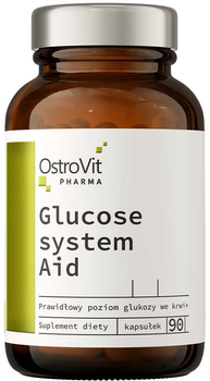 Дієтична добавка OstroVit Pharma Glucose System Aid 90 капсул (5903246226348)