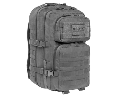 Рюкзак Mil-Tec 36л сумка с модульной системой для дополнительных итогов и аксессуаров Серый (Takctik-274M-T)