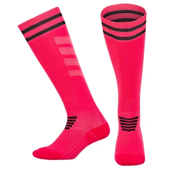 Гетри футбольні дитячі Zelart 621 розмір 28-33 Pink-Black