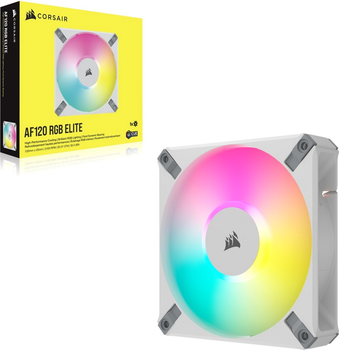 Вентилятор Corsair AF120 RGB Elite White (CO-9050157-WW)