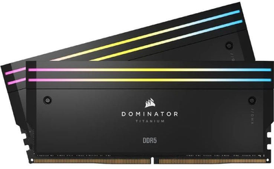 Pamięć RAM Corsair DDR5-6000 32768MB PC5-48000 (Kit of 2x16384) Dominator Titanium RGB (CMP32GX5M2B6000C30)