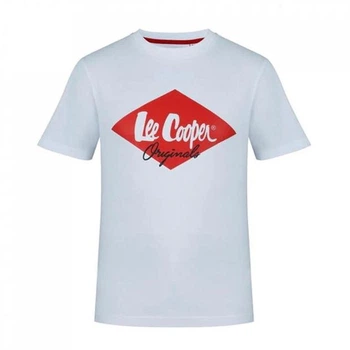 Футболка Lee Cooper Cooper Logo T Shirt M Белый 59711201
