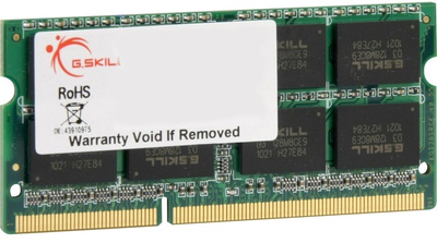 Оперативна пам'ять G.Skill SODIMM DDR3-1333 8192MB PC3-10666 (F3-10666CL9S-8GBSQ)