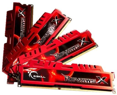 Pamięć RAM G.Skill DDR3-1600 32768 MB PC3-12800 (Kit of 4x8192) RipjawsX (F3-12800CL10Q-32GBXL)