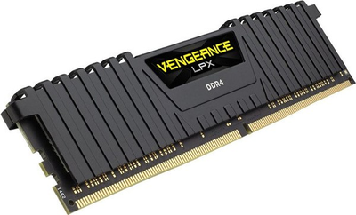 Оперативна пам'ять Corsair DDR4-2666 16384MB PC4-21300 Vengeance LPX (CMK16GX4M1A2666C16) Black