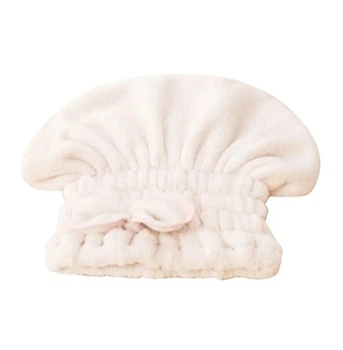 Тюрбан для сушки волос one size молочный
