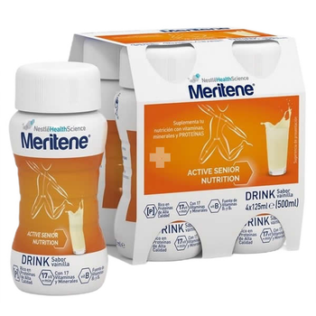 Napój waniliowy Meritene Active Senior Nutrition 4 x 125 ml (8470001628848)