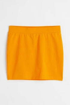 Юбка H&M 1063201 S оранжевый