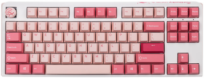 Клавіатура дротова Ducky One 3 Gossamer TKL Cherry MX Black Clear Top Pink (100043078)