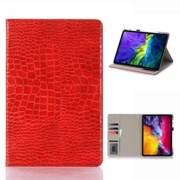 Чехол для Deexe Crocodile Style для iPad Air 4 / 5 10.9 (2020/2022) / iPad Pro 11 (2020/2021) - Red