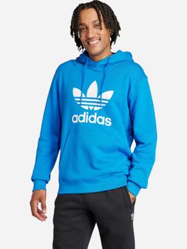 Bluza męska z kapturem oversize adidas Adicolor Classics Trefoil IM9410 L Niebieska (4066759664654)