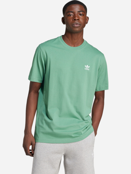 T-shirt męski bawełniany adidas Trefoil Essentials IN0671 S Zielony (4066757321702)