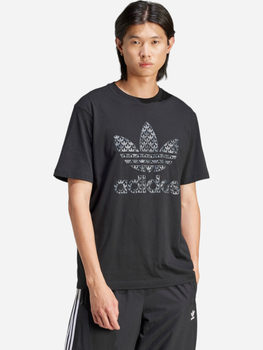 Футболка бавовняна чоловіча adidas Classic Monogram Graphic Originals IS0176 S Чорна (4066759668201)