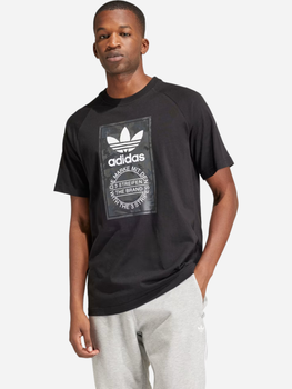 T-shirt męski bawełniany adidas Camo Tongue IS0236 M Czarny (4066757784361)